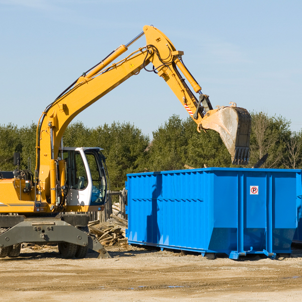 what happens if the residential dumpster is damaged or stolen during rental in Clinton MD